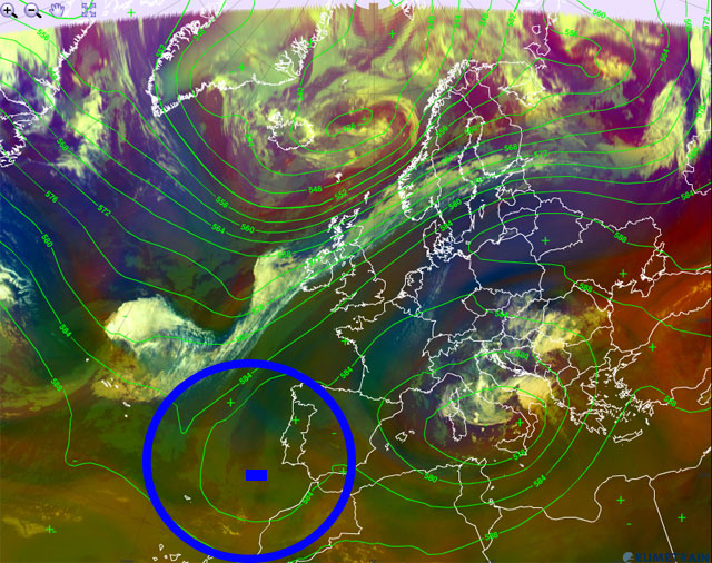 Esta tarde comienza un episodio de tormentas en la Península Ibérica