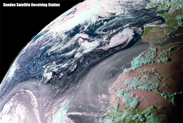 Espectacular imagen captada por el satélite Meteosat-9 - Cazatormentas