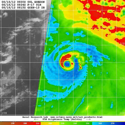 Gordon ya es un Huracán de Categoría 1. Amenaza para las Islas Azores