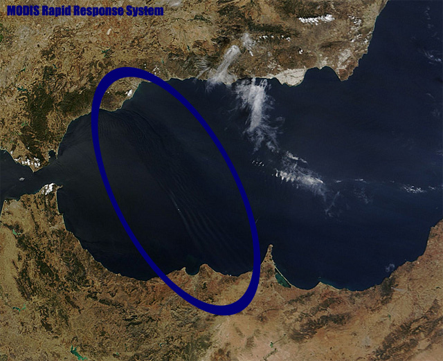 Mini galerna mediterránea en la costa norte de Alborán
