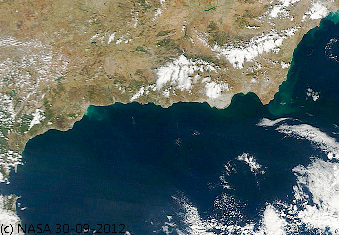 Los efectos de las precipitaciones torrenciales desde el satélite Aqua de la NASA