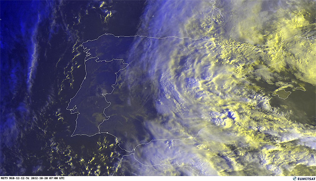 Episodio de lluvias torrenciales en el noreste, actualización 08 UTC
