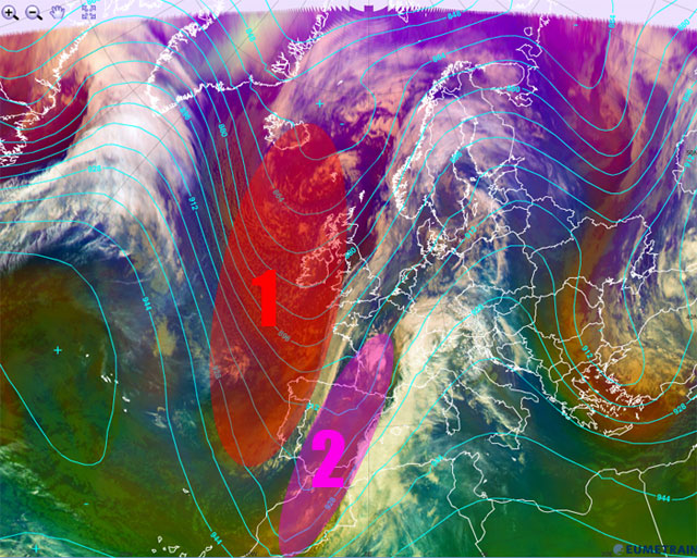 Una masa de aire polar marítimo provocará un desplome de las temperaturas