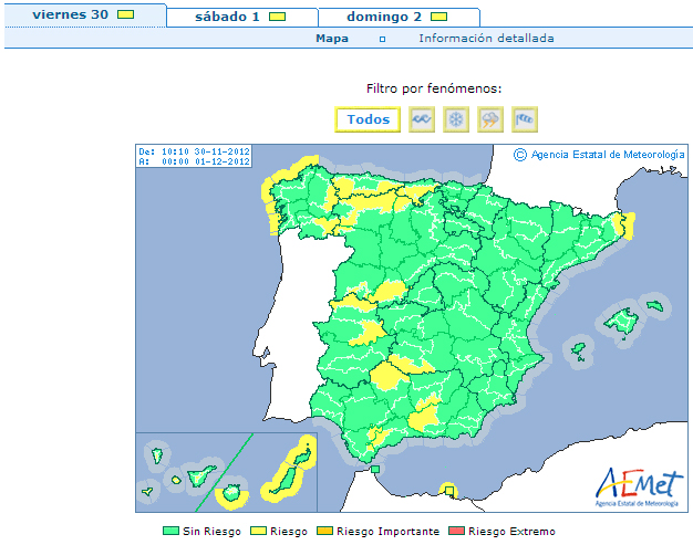 Además del frío, hoy viernes tiempo más inestable