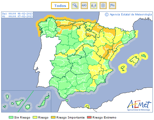 Nuevo temporal de viento y nieve a partir de mañana
