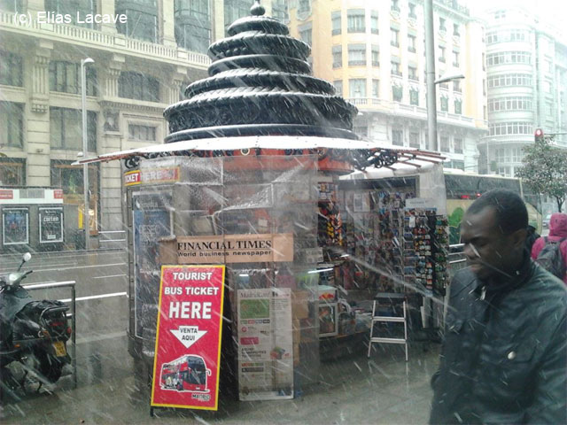 Situación Meteorológica de Riesgo en las próximas horas, nevadas y lluvias intensas