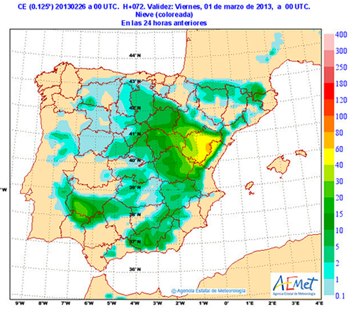 Tiempo invernal en los próximos días