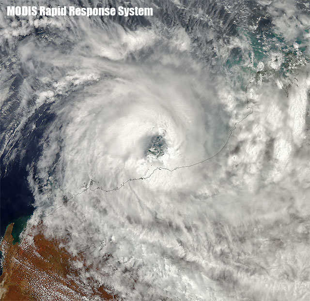 RUSTY toca tierra en la costa noroeste de Australia