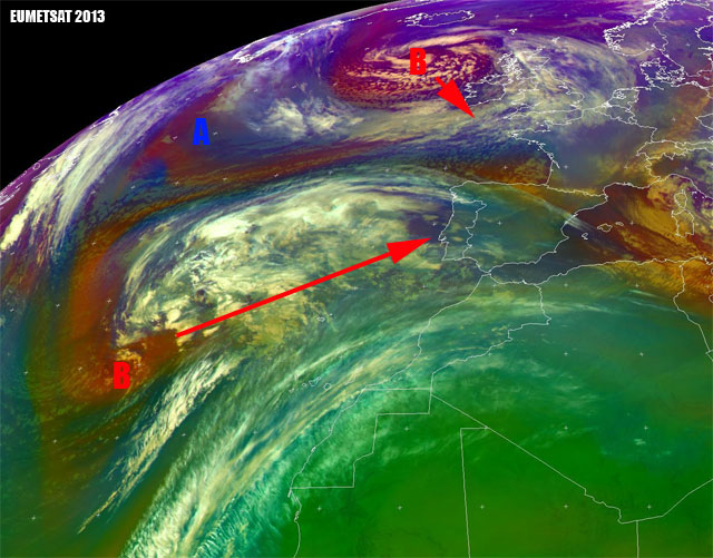 Nueva borrasca para el fin de semana, y nueva advección polar posterior
