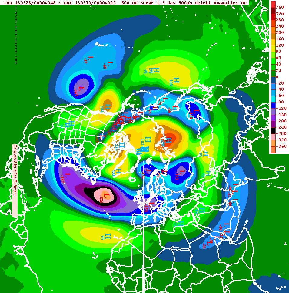 Previsión del tiempo para Semana Santa 2013 (V)