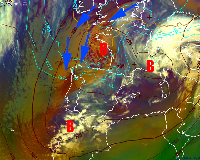 Lluvia intensa en el sur y este, nieve en cotas bajas del norte
