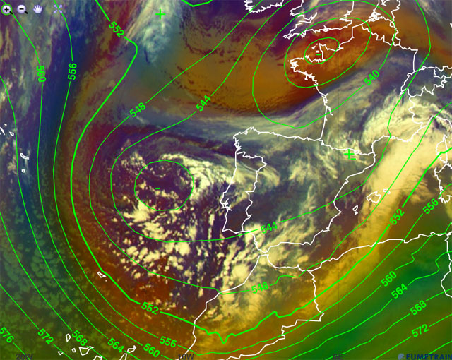 Actualización de previsiones, episodio de lluvias intensas y nevadas