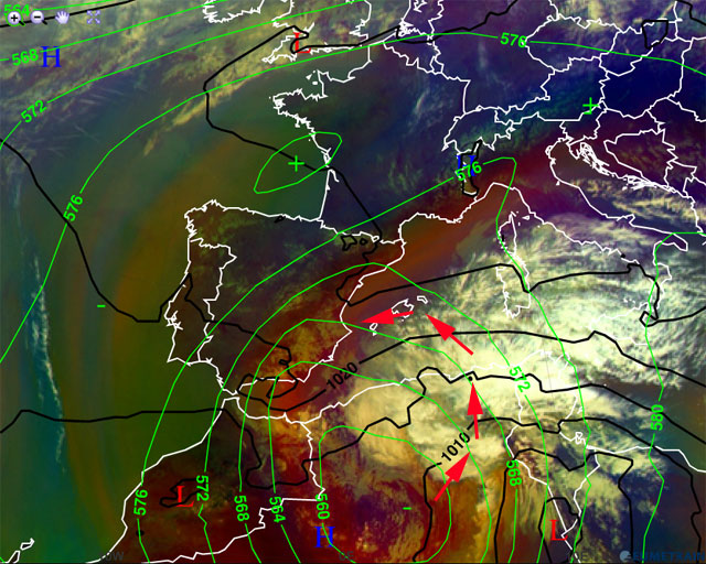Temporal de levante y lluvias intensas en puntos de la fachada mediterránea y Baleares