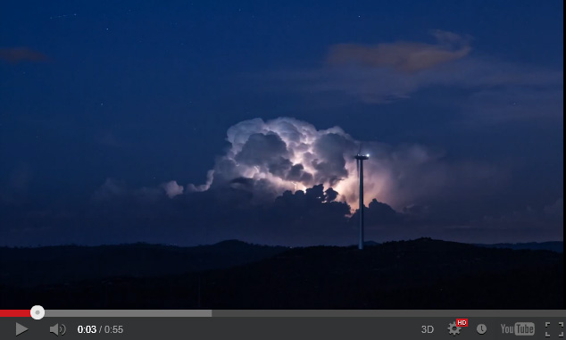 Extraordinario video timelapse, tormenta severa en Herault – Bocas del Rodano, Francia
