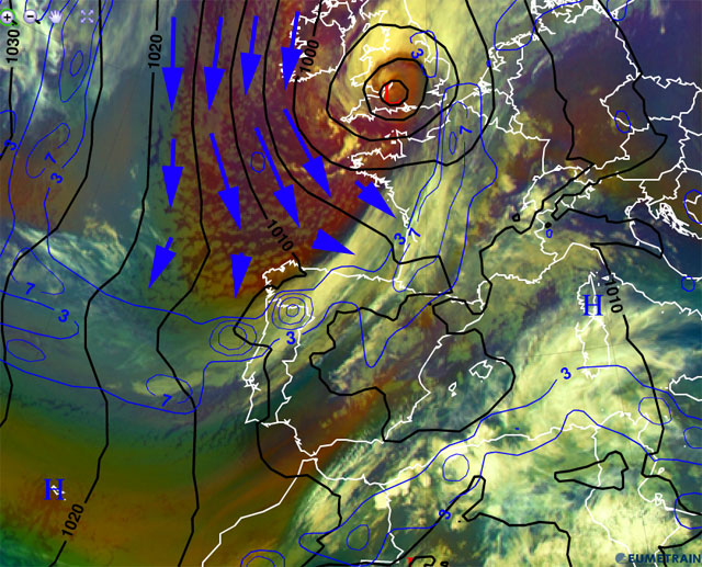 Turno de la bajada de temperaturas e inestabilidad generalizada