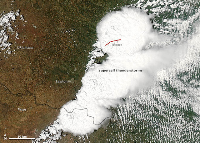 Temporada 2015 de tornados en EEUU, oleada Oklahoma y Arkansas