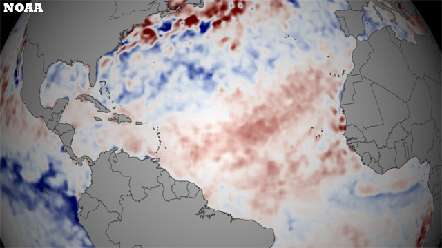 Un Atlántico Tropical más caliente de lo normal