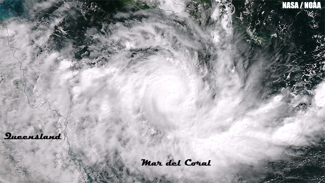 El ciclón tropical ZANE pone punto final a la temporada en el Mar del Coral