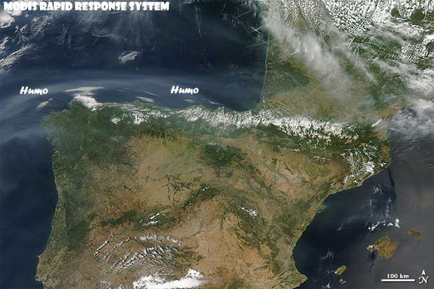 Humo norteamericano sobre la Peninsula Iberica