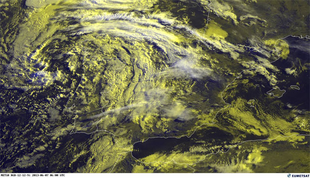 Descenso térmico transitorio acompañará a las tormentas
