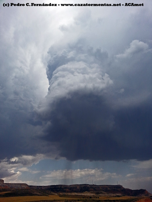 Tormentas severas en Soria y Teruel, 14 julio 2013