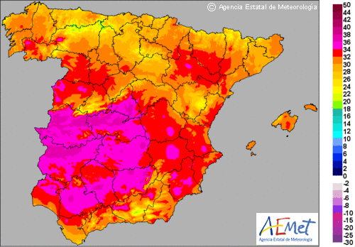 A vigilar, repunte de las temperaturas a partir del domingo