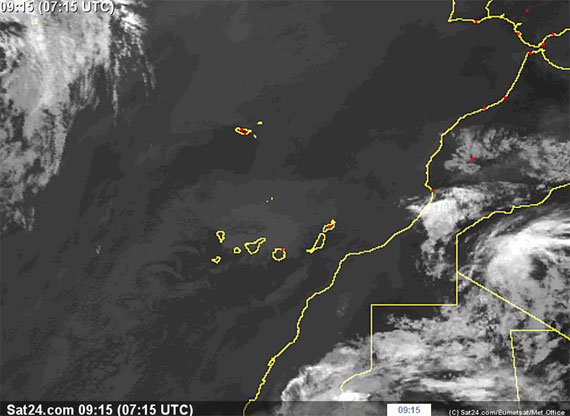 Leve inestabilidad de origen subtropical en Canarias para las próximas horas