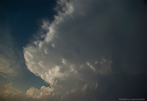 La gran tormenta del día 28 en Granada, desde el Veleta, Sierra Nevada