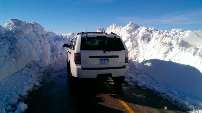 Un inusual temporal de nieve afecta a Wyoming y Dakota del Sur (Estados Unidos)