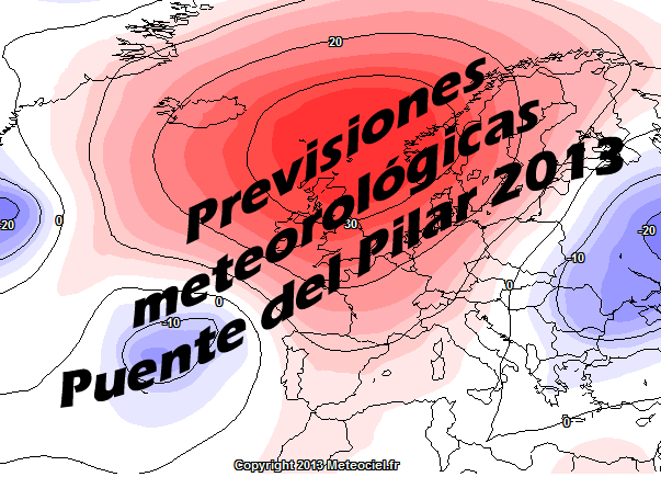 Previsiones meteorologicas Puente del Pilar 2013