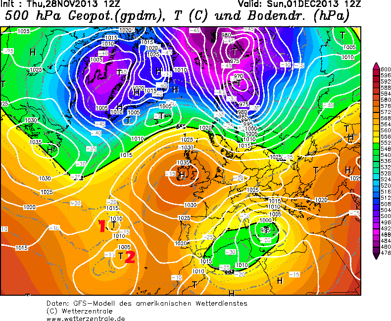 Continuidad del tiempo seco pero invernal en la Costa Tropical, previsiones 30 noviembre 1 diciembre 2013