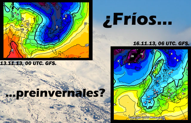 Hemisferio Norte, desalojos de aire frio polar artico en ciernes