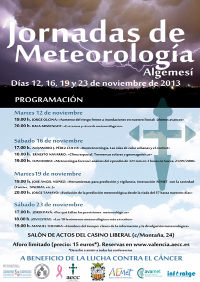 Primeras Jornadas Meteorológicas contra el cáncer