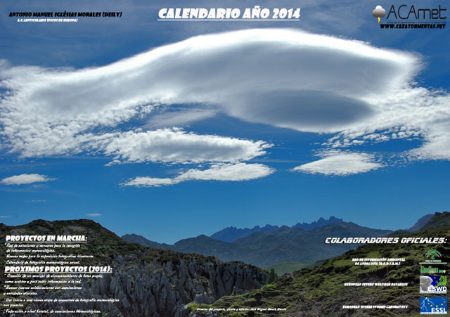 ACAMET, calendario meteo 2014 y nuevas camisetas