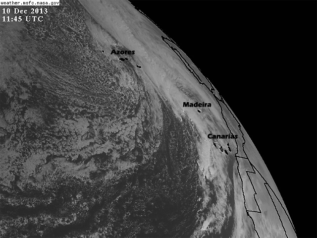 Canarias en alerta maxima por un temporal de viento y lluvia