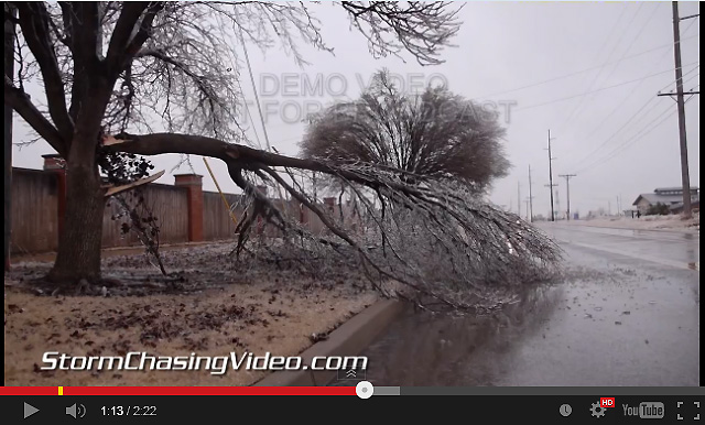 Tormenta de hielo, lluvia engelante, en Estados Unidos y Canada