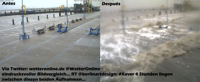 La borrasca Xaver deja en el norte de Europa el peor temporal en varias décadas
