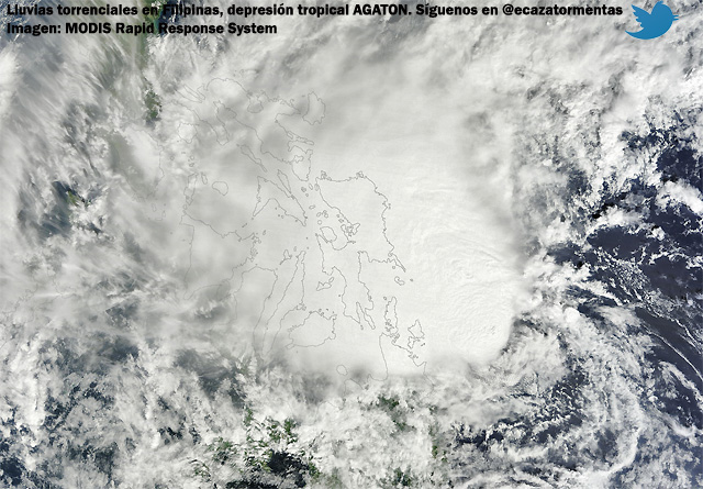 Tormenta tropical Agaton siembra muerte y destruccion en Filipinas