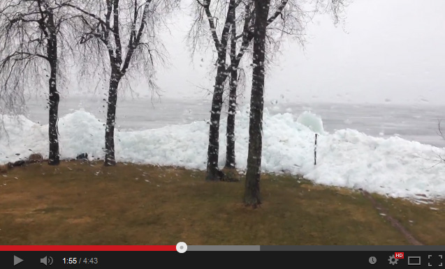 Tsunami de hielo, raro y destructivo fenomeno invernal