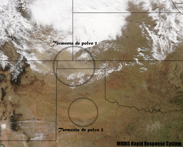 Nuevas tormentas de polvo, haboob, en EEUU
