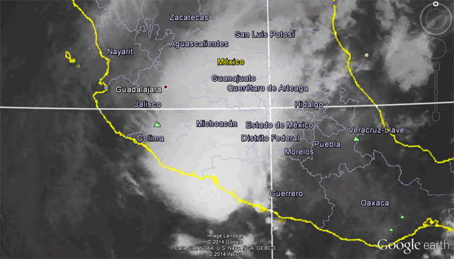 Mexico en alerta lluvias torrenciales, llegada sistema tropical INVEST 90E