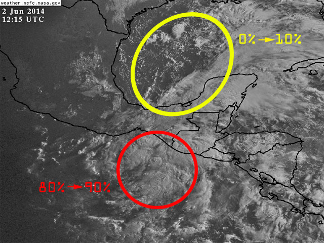 Temporada de huracanes 2014 Pacifico Noreste y Atlantico Norte, en marcha
