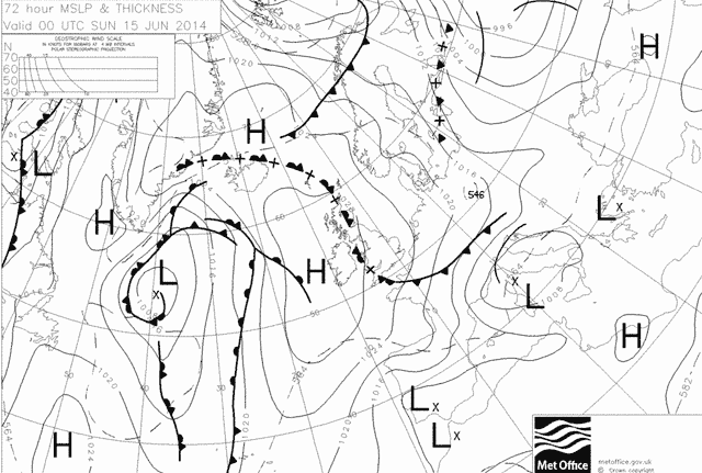 Prevision meteorologica 14 y 15 junio 2014, Costa Tropical granadina.