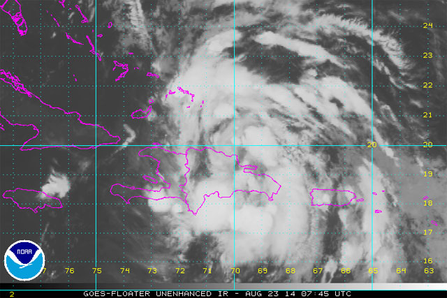 Temporada Huracanes 2014 Atlantico Norte, Tormenta tropical Cristobal podria formarse sobre Las Bahamas