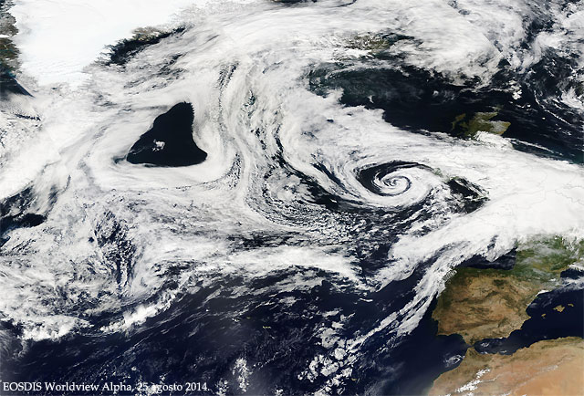 Un Yin Yang meteorologico sobre el Atlantico Norte