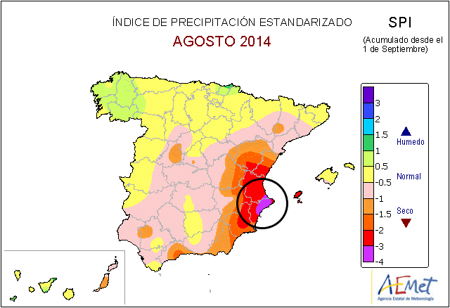Alicante, sequia historica que no deja a agravarse