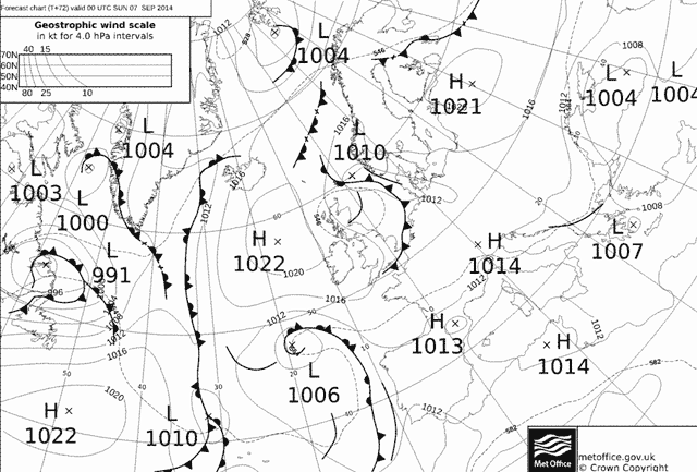 Prevision meteorologica 6 y 7 septiembre 2014, Costa Tropical granadina.
