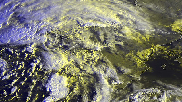 Los chubascos y las tormentas se extienden por la Peninsula Iberica