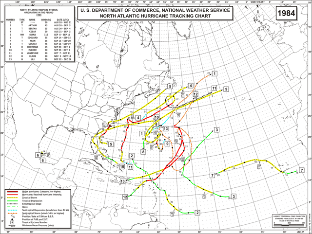 4 octubre 1984, ¿el huracan Hortensia llego a Galicia?