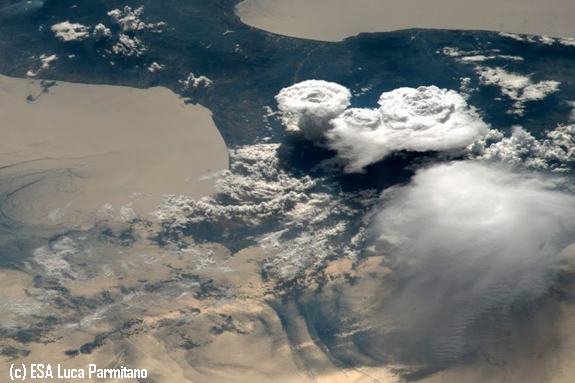 Asombrosas nubes avistadas desde la Estación Espacial Internacional